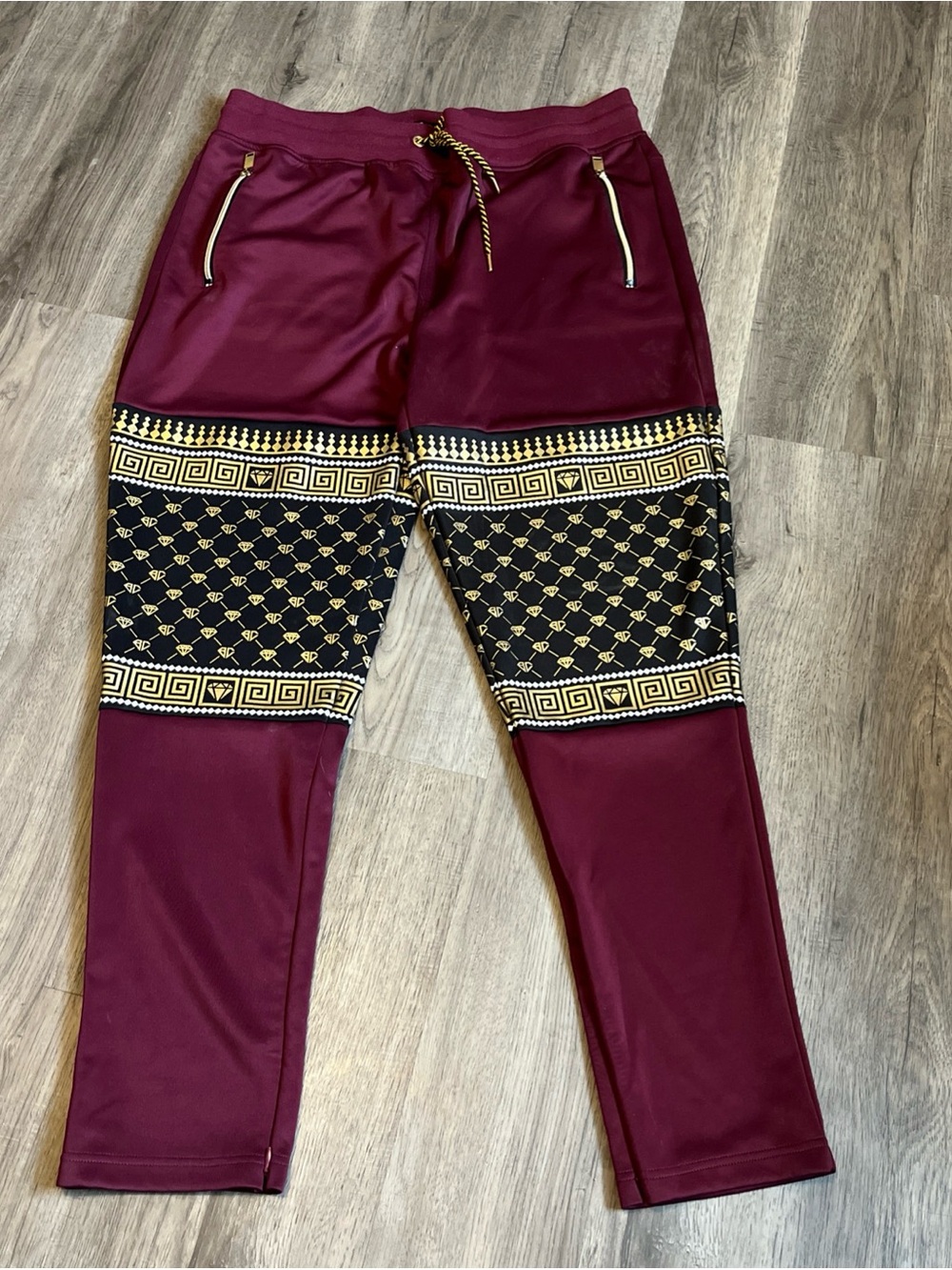 Men's Burgundy Joggers 3XL